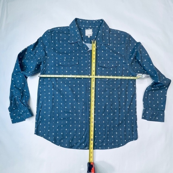 VISITOR XXL Casual Button Down Long Sleeve - Picture 2 of 5
